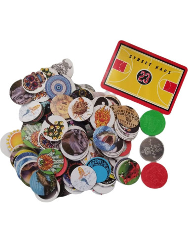 200 Tapas de Leche Pog Variadas + Tablero de Juego