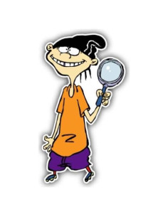 Calcomanía Ed Caricatura Naranja - Impermeable para Auto y Pared