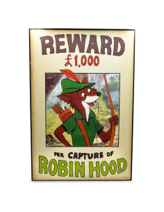 Póster de Madera Robin Hood Disney 33x48 cm Decoración
