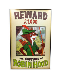 Póster de Madera Robin Hood Disney 33x48 cm Decoración 2