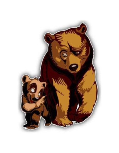 Calcomanía de Vinilo Brother Bears - Impermeable y Brillante