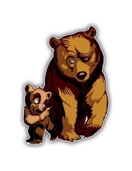 Calcomanía de Vinilo Brother Bears - Impermeable y Brillante