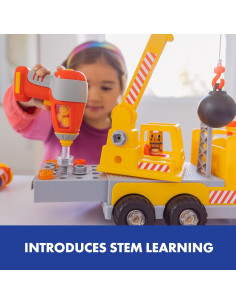 Juguete de grúa desmontable Educational Insights con taladro 2