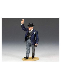 Figurita Pewter 1:30 King & Country RAF038 Churchill WWII