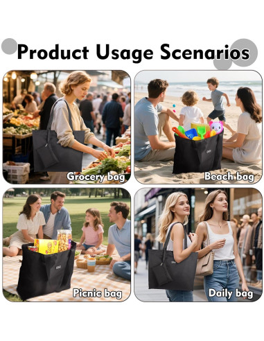 Bolsa de Compras Reutilizable AOTIAN 20L Resistente al Agua