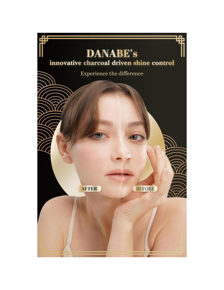 Papel Absorbente de Aceite DANABE - 100 Hojas de Carbón de Bambú