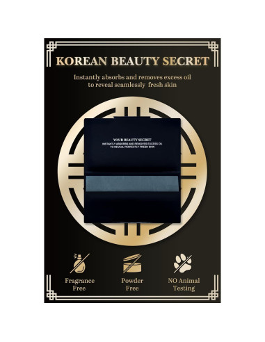 Papel Absorbente de Aceite DANABE - 100 Hojas de Carbón de Bambú