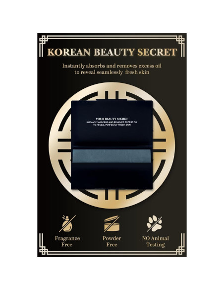 Papel Absorbente de Aceite DANABE - 100 Hojas de Carbón de Bambú