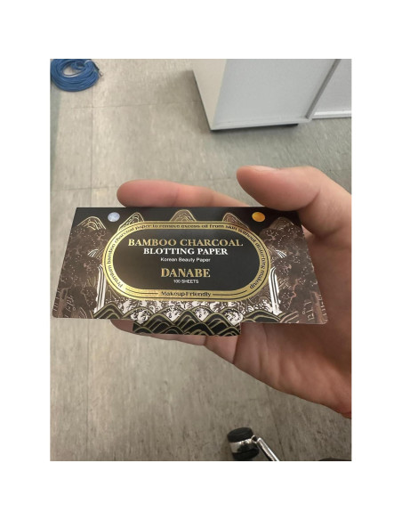 Papel Absorbente de Aceite DANABE - 100 Hojas de Carbón de Bambú