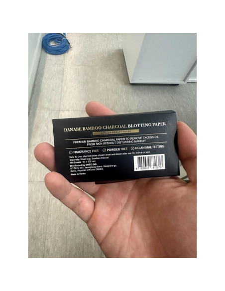 Papel Absorbente de Aceite DANABE - 100 Hojas de Carbón de Bambú