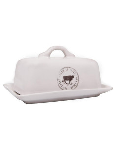 Plato de Mantequilla Cerámica Creative Co-Op 17.15x11.43cm