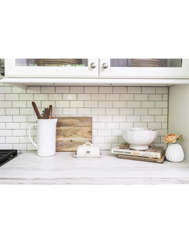 Plato de Mantequilla Cerámica Creative Co-Op 17.15x11.43cm