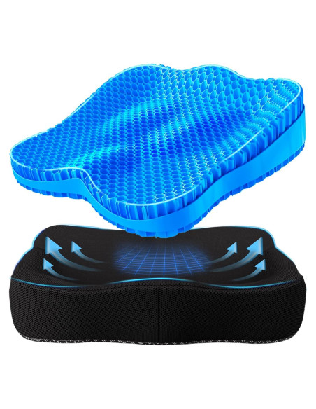 Cojín de Gel Tsmertor XL para Alivio de Ciática y Dolor