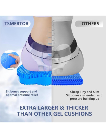 Cojín de Gel Tsmertor XL para Alivio de Ciática y Dolor