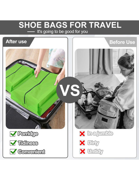 Bolsas de Zapatos Vivinin - 4 Piezas Portátiles Multifuncionales