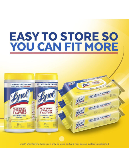 Toallitas Desinfectantes Lysol 320 Unidades Multi-Superficie
