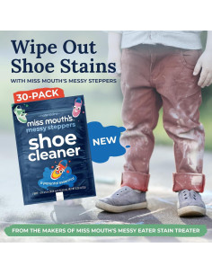 Limpiador de Zapatos Miss Mouth's Messy Steppers - 30 Toallitas 2
