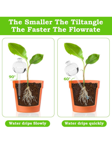 Esferas de Riego Automáticas Mumiuu 6PCS para Plantas