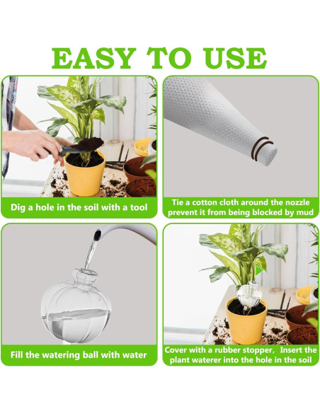 Esferas de Riego Automáticas Mumiuu 6PCS para Plantas