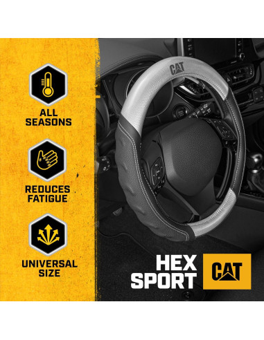 Cubierta de Volante CAT Gris HexSport 38.1 cm Estándar