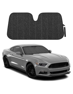 Protector Solar Parabrisas BDK AS-2511 147x69 cm Brillo Negro