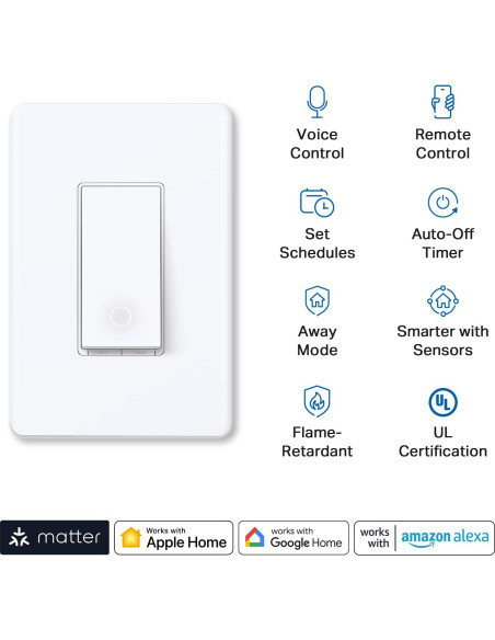 Interruptor de Luz Inteligente TP-Link Tapo S505 2-Pack | Control por Voz