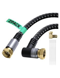 Cable Coaxial Adoreen 1.22 m Cuádruple Blindado RG6 90