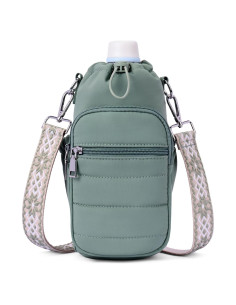Bolsa Cruzada para Botella de Agua Lexiyat 40 oz Aislada Verde
