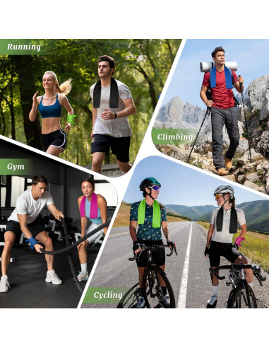 Paquete de 4 Toallas Refrigerantes Nemlistey 15x24 cm