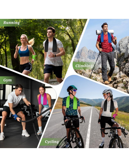 Paquete de 4 Toallas Refrigerantes Nemlistey 15x24 cm