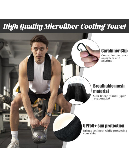 Paquete de 4 Toallas Refrigerantes Nemlistey 15x24 cm