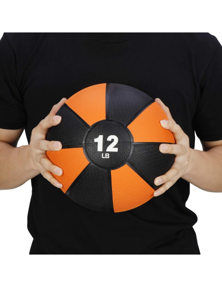 Balón de Medicina Epetlover 5.44 kg Naranja para Ejercicio