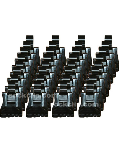 Clip para Calcetines RICHCO, 32 Piezas, Negro, Hecho en EE.UU.