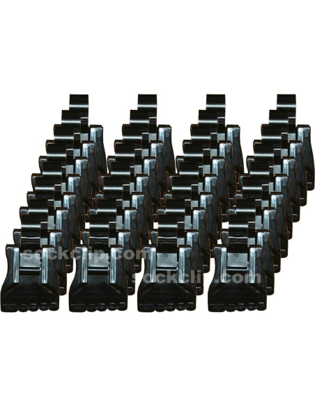 Clip para Calcetines RICHCO, 32 Piezas, Negro, Hecho en EE.UU.