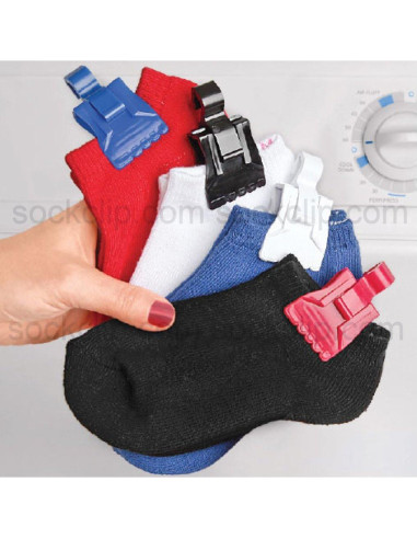 Clip para Calcetines RICHCO, 32 Piezas, Negro, Hecho en EE.UU.