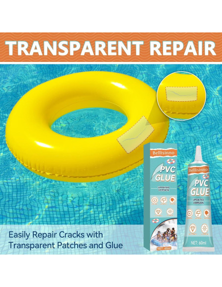 Kit de Parche para Colchón Inflable Bellisinno 60ml PVC Impermeable