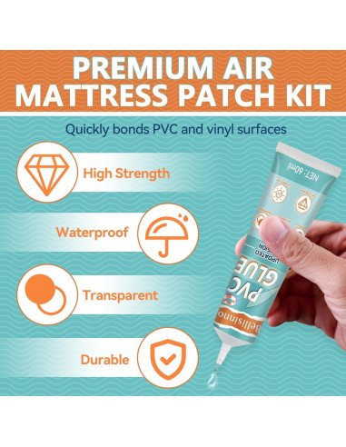 Kit de Parche para Colchón Inflable Bellisinno 60ml PVC Impermeable