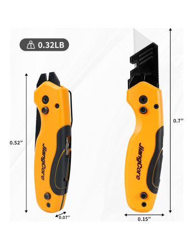 Cuchillo Utility Plegable JiangCore SK5 con 3 Cuchillas