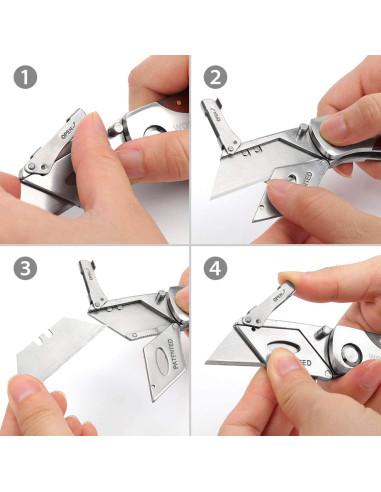 Cuchillo Utility Plegable WORKPRO con Mango de Madera 15.24 cm