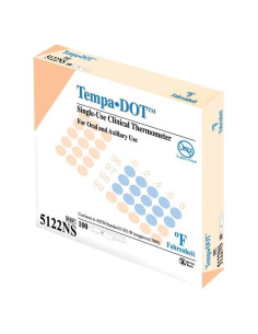 Termómetros Clínicos Desechables Tempa-DOT 100 Pack - Precisión Alta