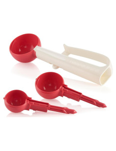 Cucharas de Porcionado Tupperware con Mango Universal y 3 Tamaños
