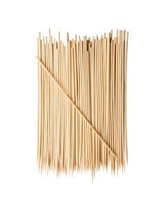Brochetas de Madera de Bambú 30.48 cm Paquete Cómodo 100 Pzas