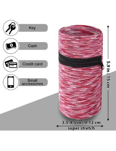 Carteras de Muñeca AUJOSHN 3 Pcs - Rojo, Gris, Negro 2