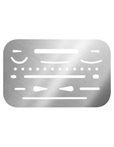 Escudo de Borrado Alvin 3298 Acero Inoxidable 0.127 mm