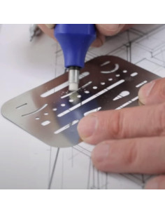 Escudo de Borrado Alvin 3298 Acero Inoxidable 0.127 mm 2