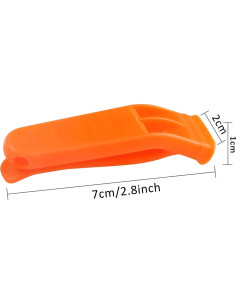 Juego de 40 Silbatos de Seguridad AUGSUN con Cordón - Rojo y Naranja 2