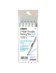 Bolígrafo de Marcado Borrable LEONIS Azul Paquete de 5
