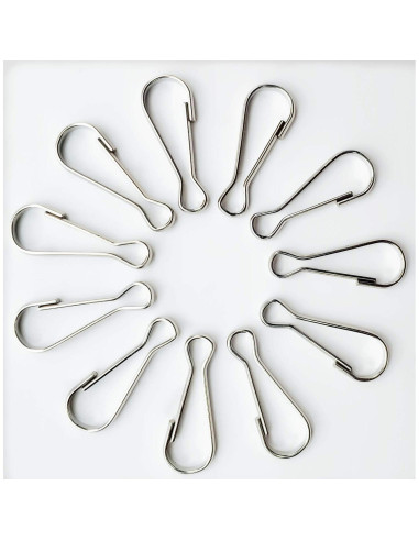 Gancho de Resorte Niquelado i-CHONY 250 Pcs 23x8mm