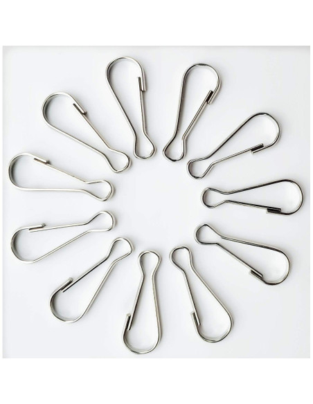 Gancho de Resorte Niquelado i-CHONY 250 Pcs 23x8mm