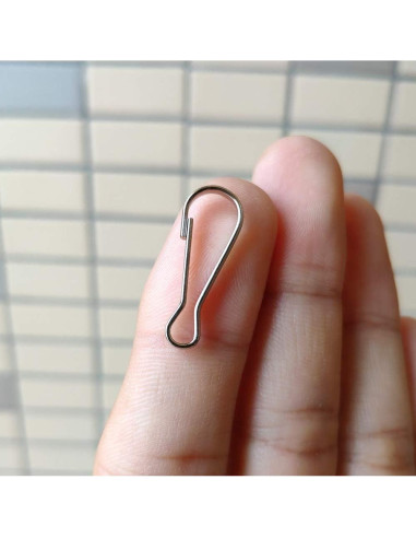 Gancho de Resorte Niquelado i-CHONY 250 Pcs 23x8mm